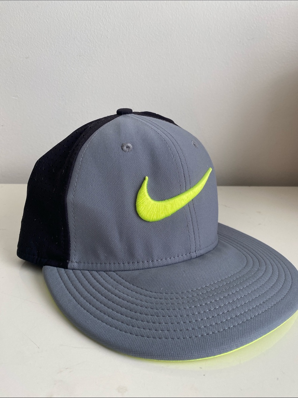 Nike True Dri-fit Black, Gray and Neon Green Hat